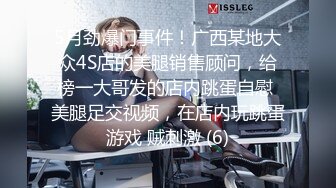 5月劲爆门事件！广西某地大众4S店的美腿销售顾问，给榜一大哥发的店内跳蛋自慰 美腿足交视频，在店内玩跳蛋游戏 贼刺激 (6)