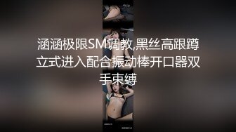 涵涵极限SM调教,黑丝高跟蹲立式进入配合振动棒开口器双手束缚